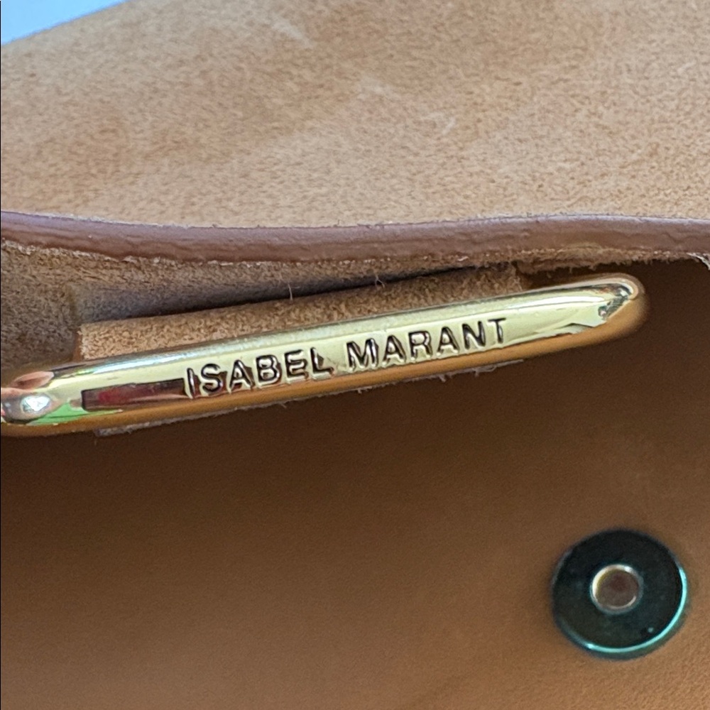 Isabel Marant Asli Leather and Suede Crossbody Bag. - Picture 7 of 12